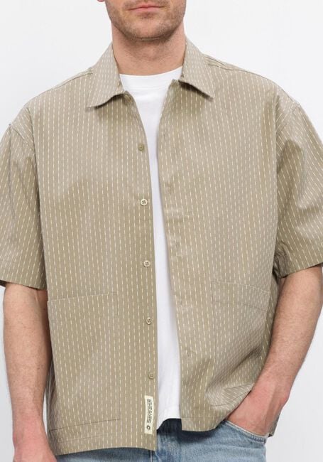 Khaki WOODBIRD Casual overhemd WBWANG SHIKO SHIRT - large