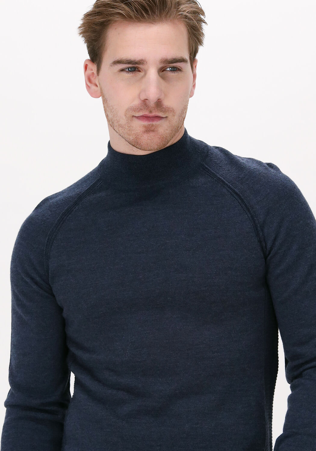 Mock neck sweater heren deals