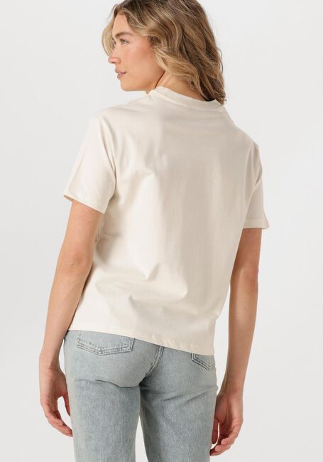 Ecru WITHBLACK T-shirt WBLWILMA SS TEE - large