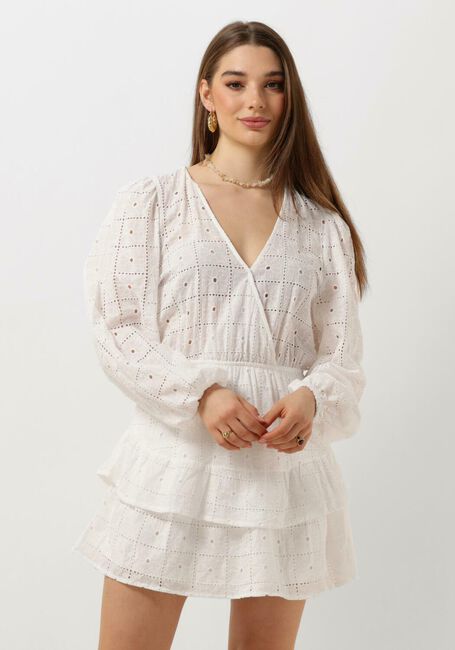 Gebroken wit REFINED DEPARTMENT Mini jurk ELOISE - large