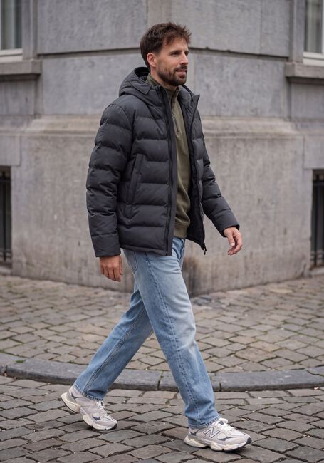 Donkergrijze AIRFORCE Gewatteerde jas MITCHELL PARKA - large