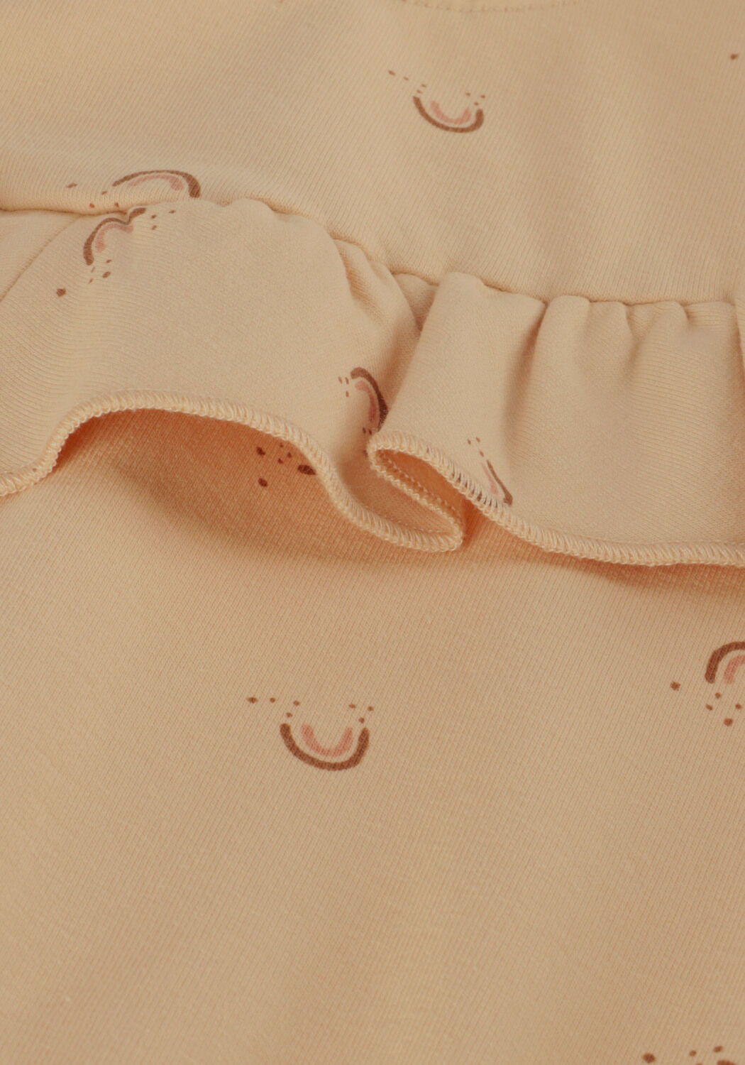 Beige QUINCY MAE Trui RUFFLE FLEESE SWEATSHIRT - large