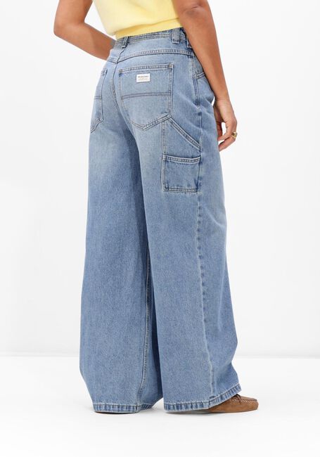 Lichtblauwe ABRAND JEANS Wide jeans MID SUPER BAGGY - large