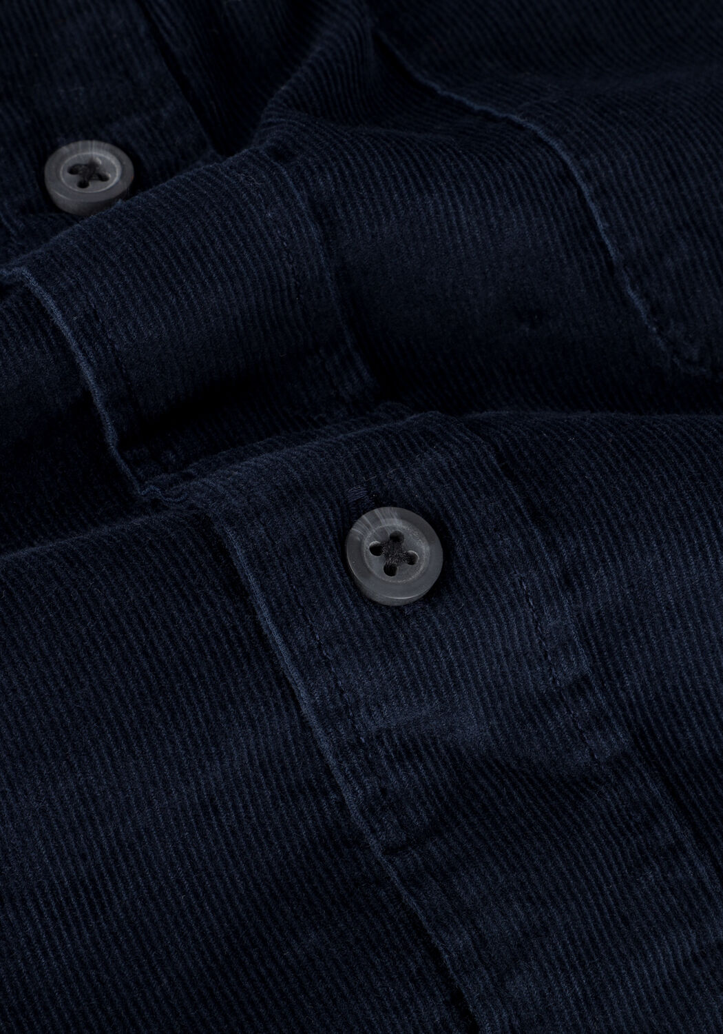 Donkerblauwe SELECTED MEN Casual overhemd SLHREGRICK-CORD SHIRT LS W - large