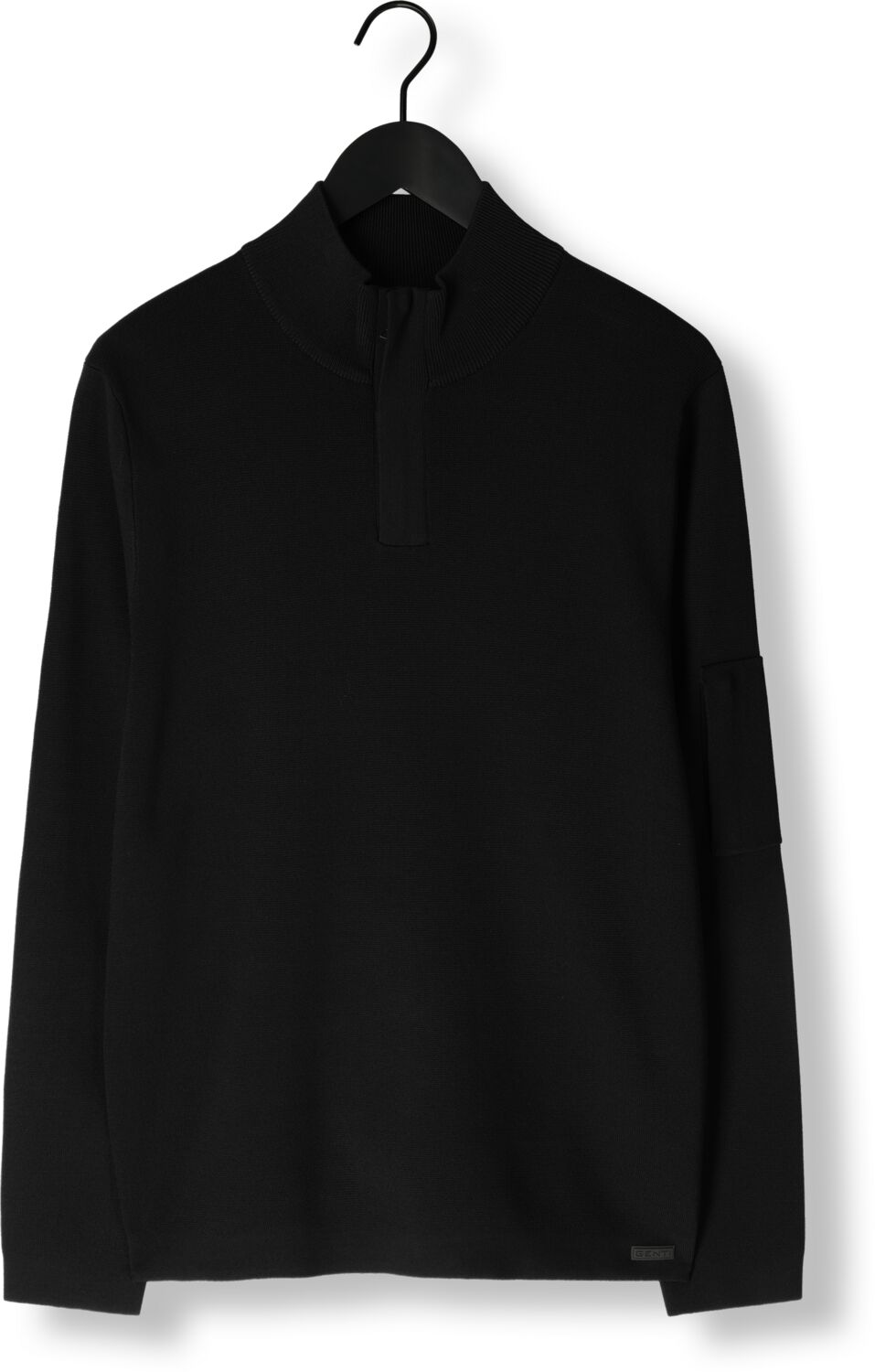 GENTI Heren Truien & Vesten Turtle Zip Zwart