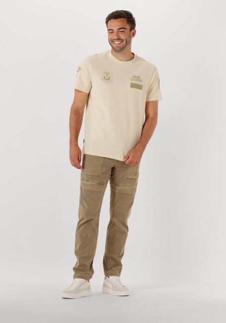 Beige PME LEGEND T-shirt FLAT WAFFEL JERSEY - large