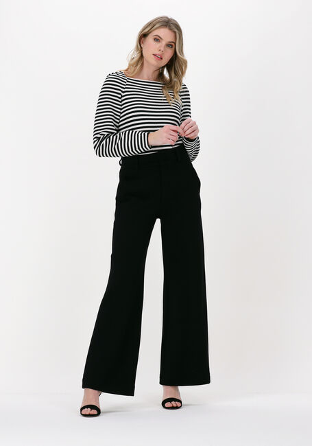 Zwarte VANILIA Wijde broek STRUC TAILORED STRAIGHT - large