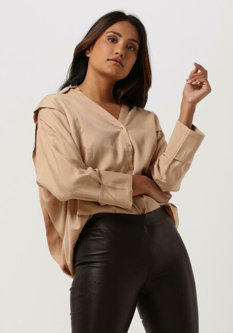 Beige SIMPLE Blouses LEONA WV-LYOCEL-22-3 - large