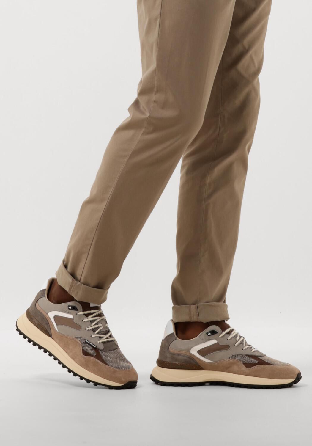 Taupe FLORIS VAN BOMMEL Lage sneakers SFM-10159 NOPPI - large