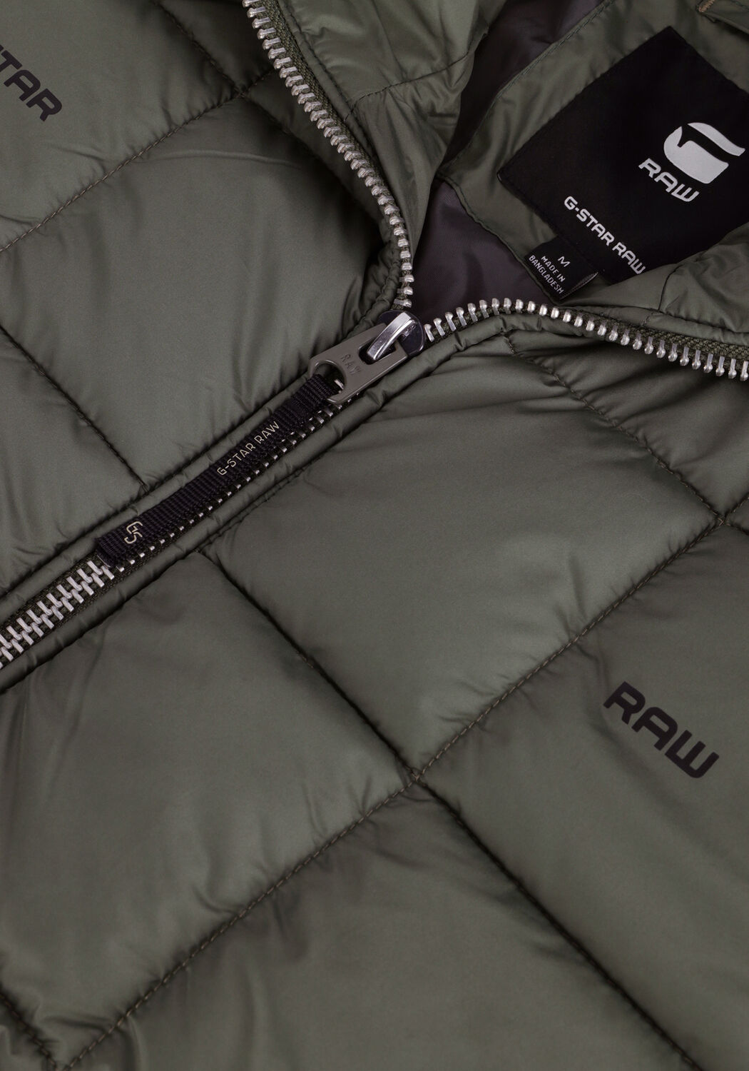 Groene G-STAR RAW Gewatteerde jas MEEFIC SQR QUILTED HDD JKT - large