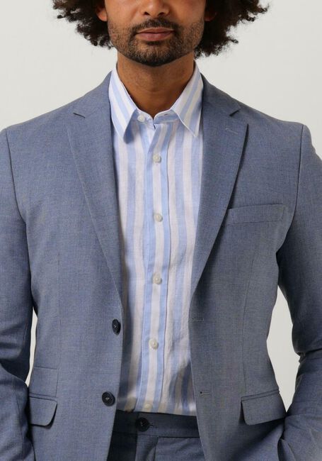 Lichtblauwe SELECTED HOMME Colberts SLHSLIM-TIMELIAM LT BLU STRUC BLZ FLEX B - large