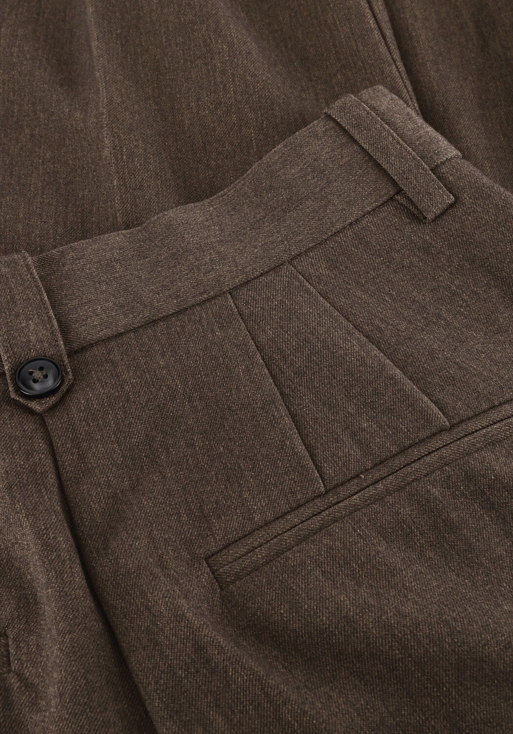 Bruine OBJECT Wijde broek OBJKARA HW STRAIGHT PANT 142 - large