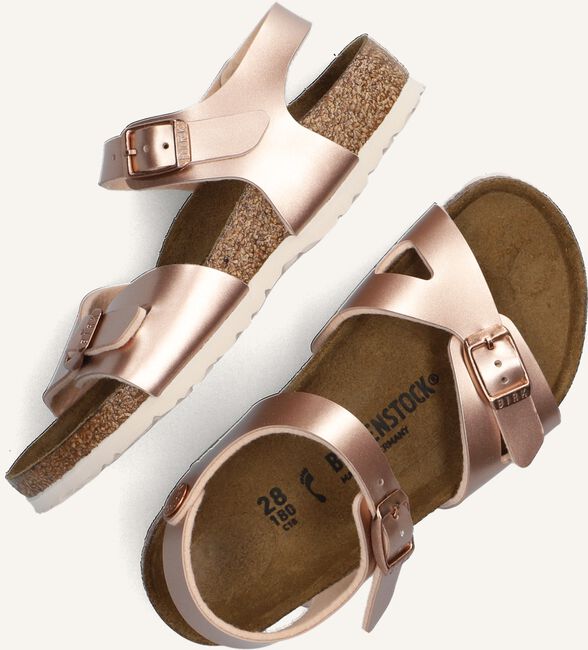 Roségouden BIRKENSTOCK Platte sandalen RIO KIDS Roségouden BIRKENSTOCK Platte sandalen RIO KIDS - large