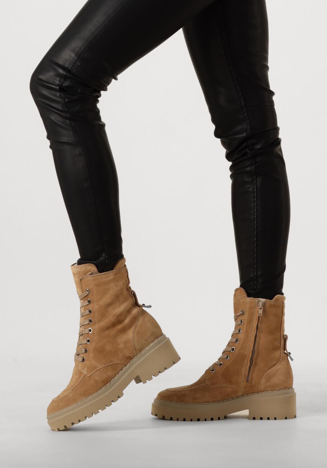 Bruine NUBIKK Veterboots FAE BOBBI FUR - large