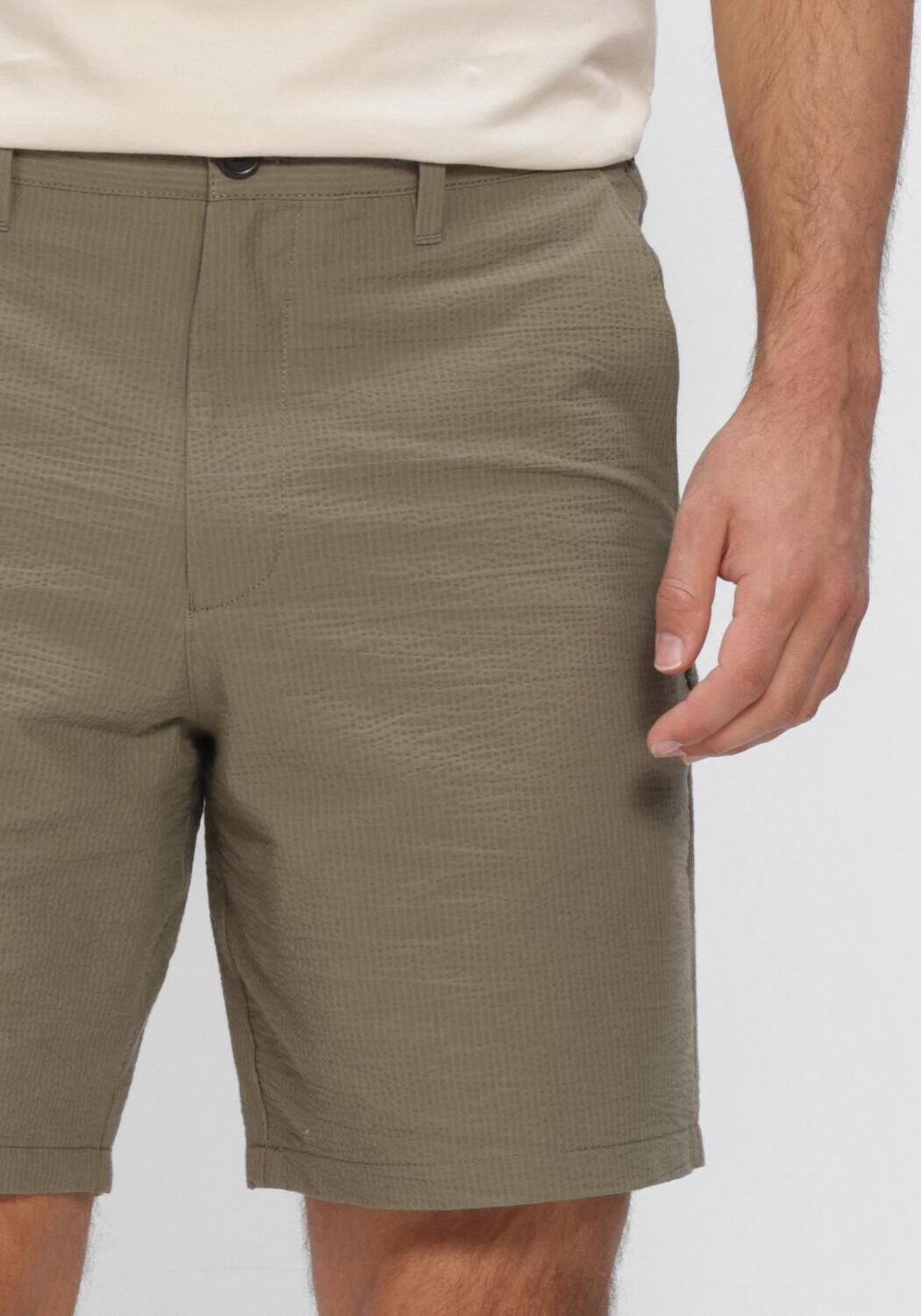 Groene SELECTED MEN Broeken SLHREGULAR-KARL SEERSUCKER  SHORTS NOOS - large