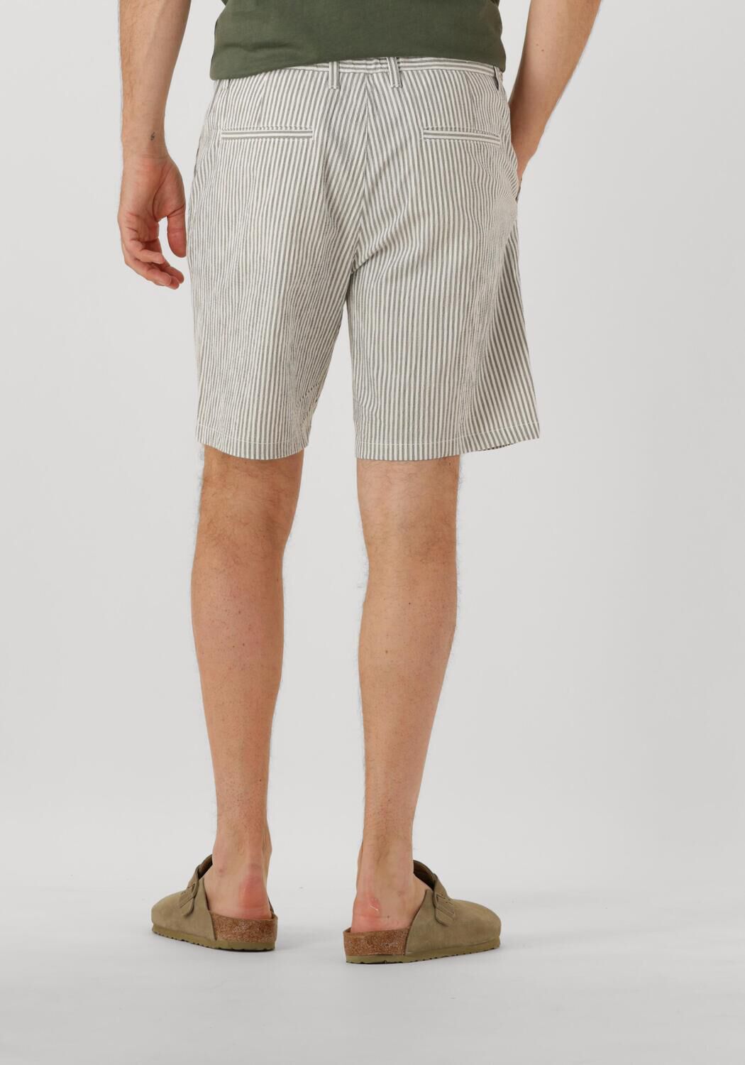 SELECTED HOMME Heren Broeken Slhregular-karl Seersucker Shorts Noos Wit