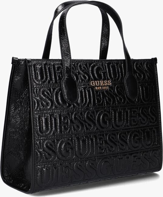 Zwarte GUESS Handtas SILVANA 2 COMPARTMENT TOTE - large