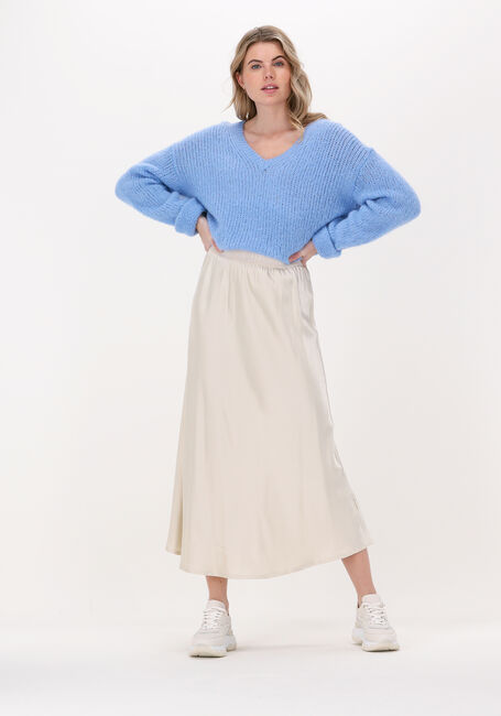 Beige SUMMUM Midirok SKIRT SATIN - large