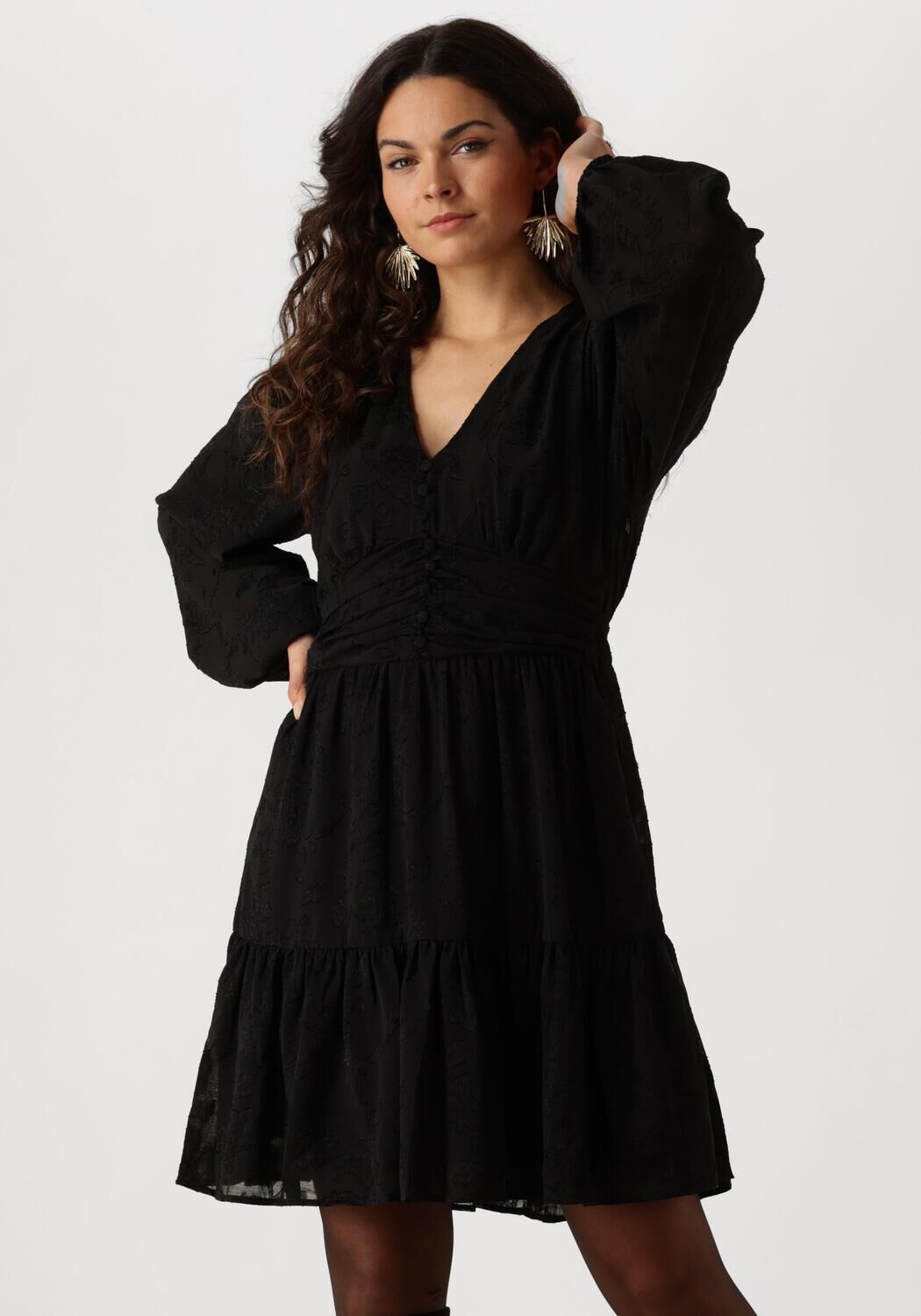 NEO NOIR Dames Jurken Rihanna Burnout Dress Zwart