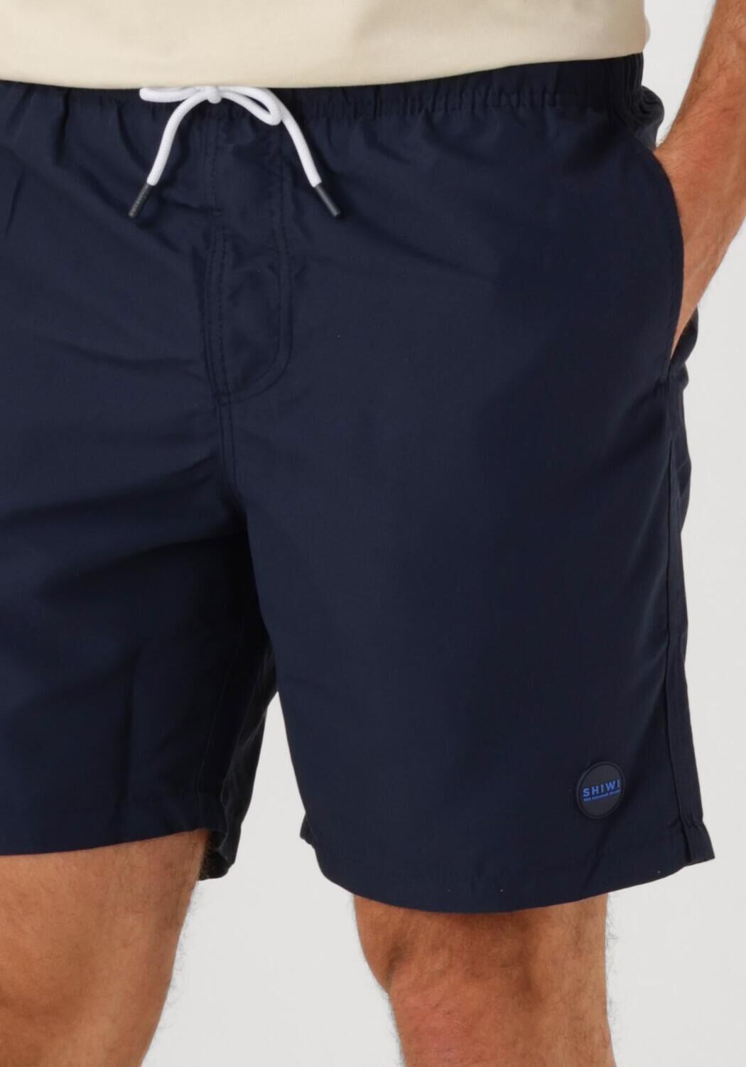 SHIWI Heren Zwembroeken Men Mike Swim Shorts 7 Inch Solid Donkerblauw