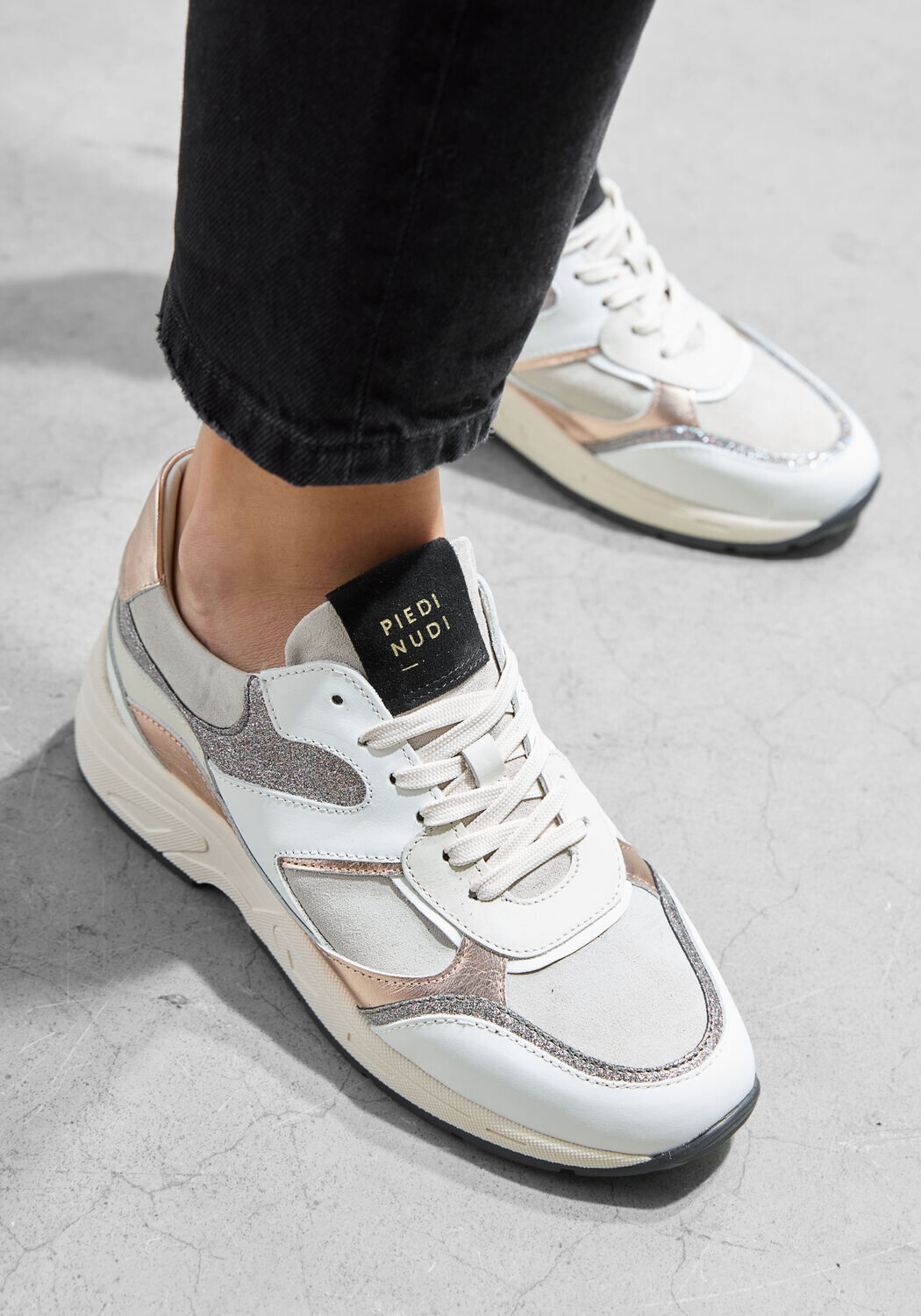 Witte PIEDI NUDI Lage sneakers SELVA 17.01 - large