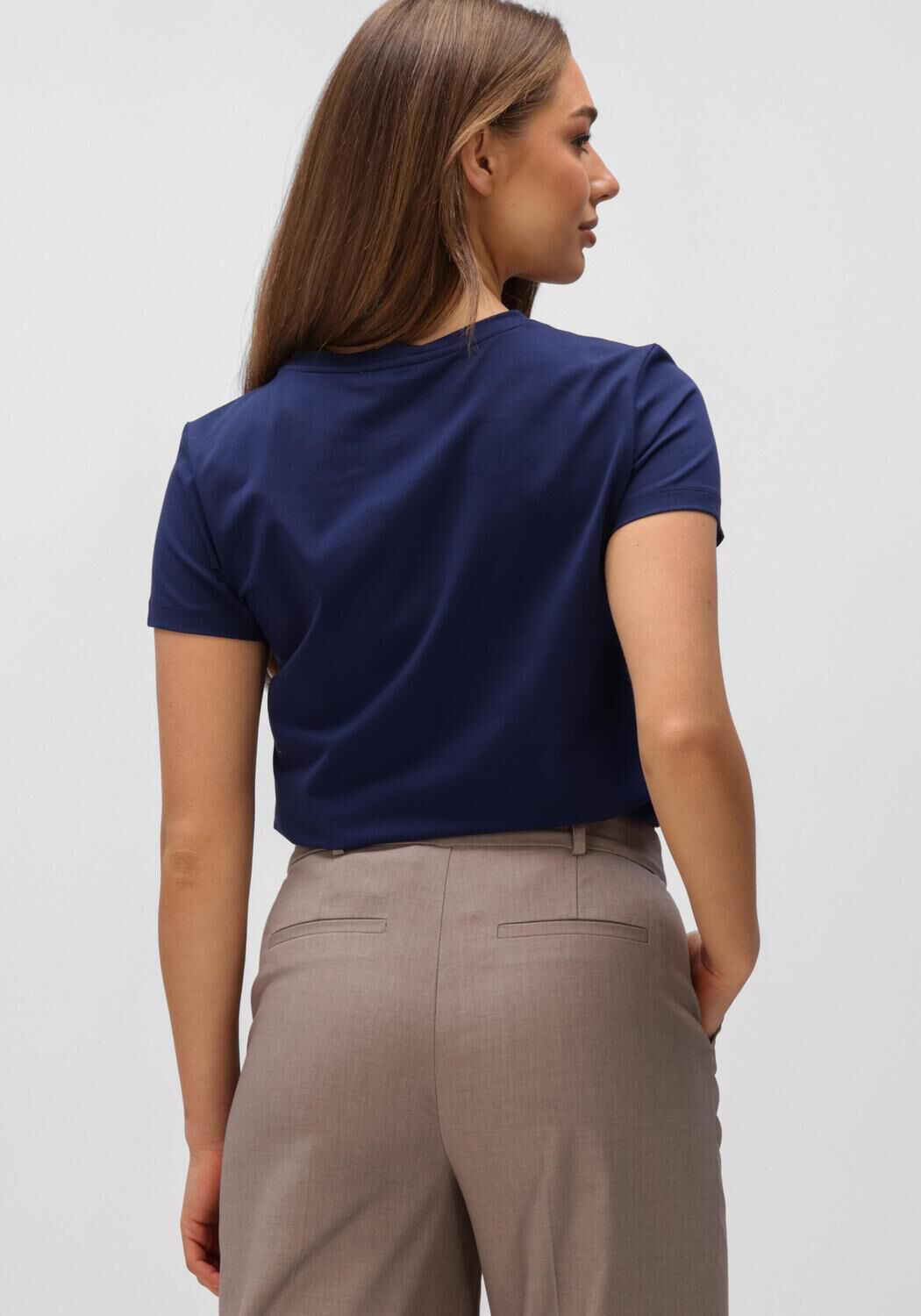 Donkerblauwe CO'COUTURE T-shirt COCOUTURE LOGO TEE - large