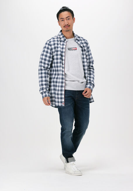 Lichtgrijze TOMMY JEANS Sweater TJM ENTRY GRAPHIC CREW - large