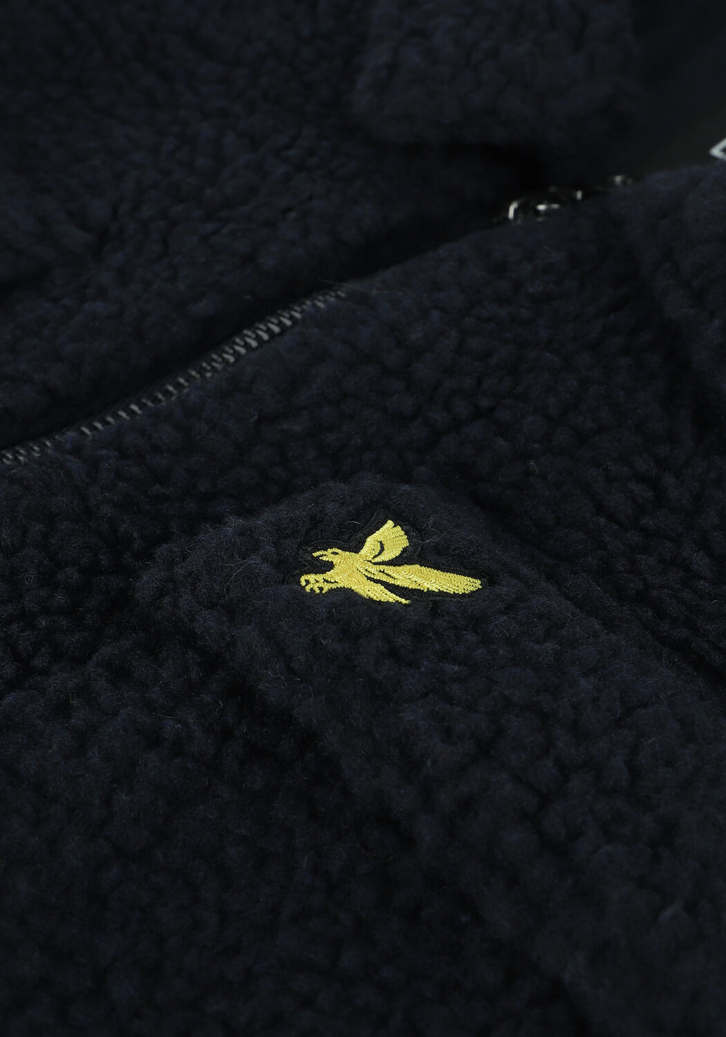 Blauwe LYLE & SCOTT Jack COLLARED PILE JACKET - large