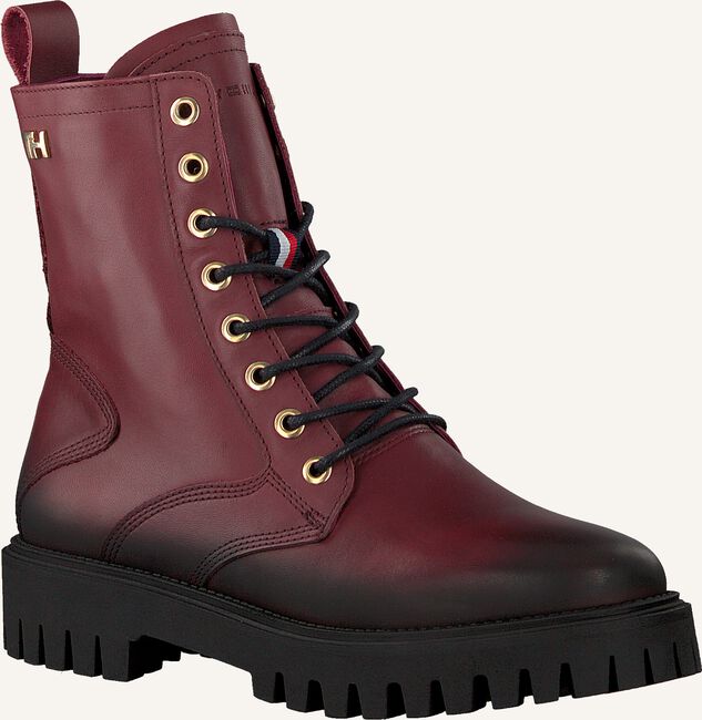 Rode TOMMY HILFIGER Veterboots SHADED TH BOOTIE Rode TOMMY HILFIGER Veterboots SHADED TH BOOTIE - large