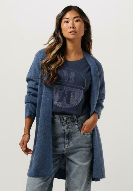 Blauwe MOS MOSH Vest MMTHORA LONG CARDIGAN - large