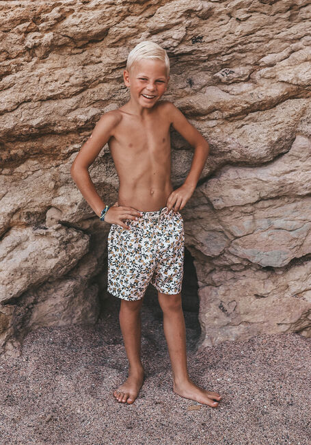 Beige SALTED STORIES Zwembroeken LEMONS SWIM SHORTS - large