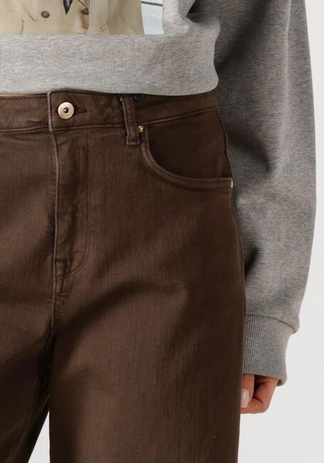 Bruine STUDIO ANNELOES Wijde broek Lexie col denim trousers - large