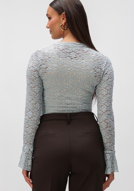 Lichtblauwe NOTRE-V Tops & T-shirts NV-HILLECHIEN LACE TOP - large