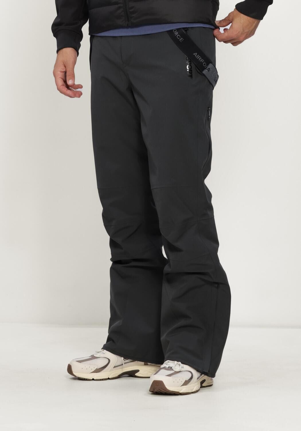 Zwarte AIRFORCE Skibroeken ALTA SKI PANTS - large
