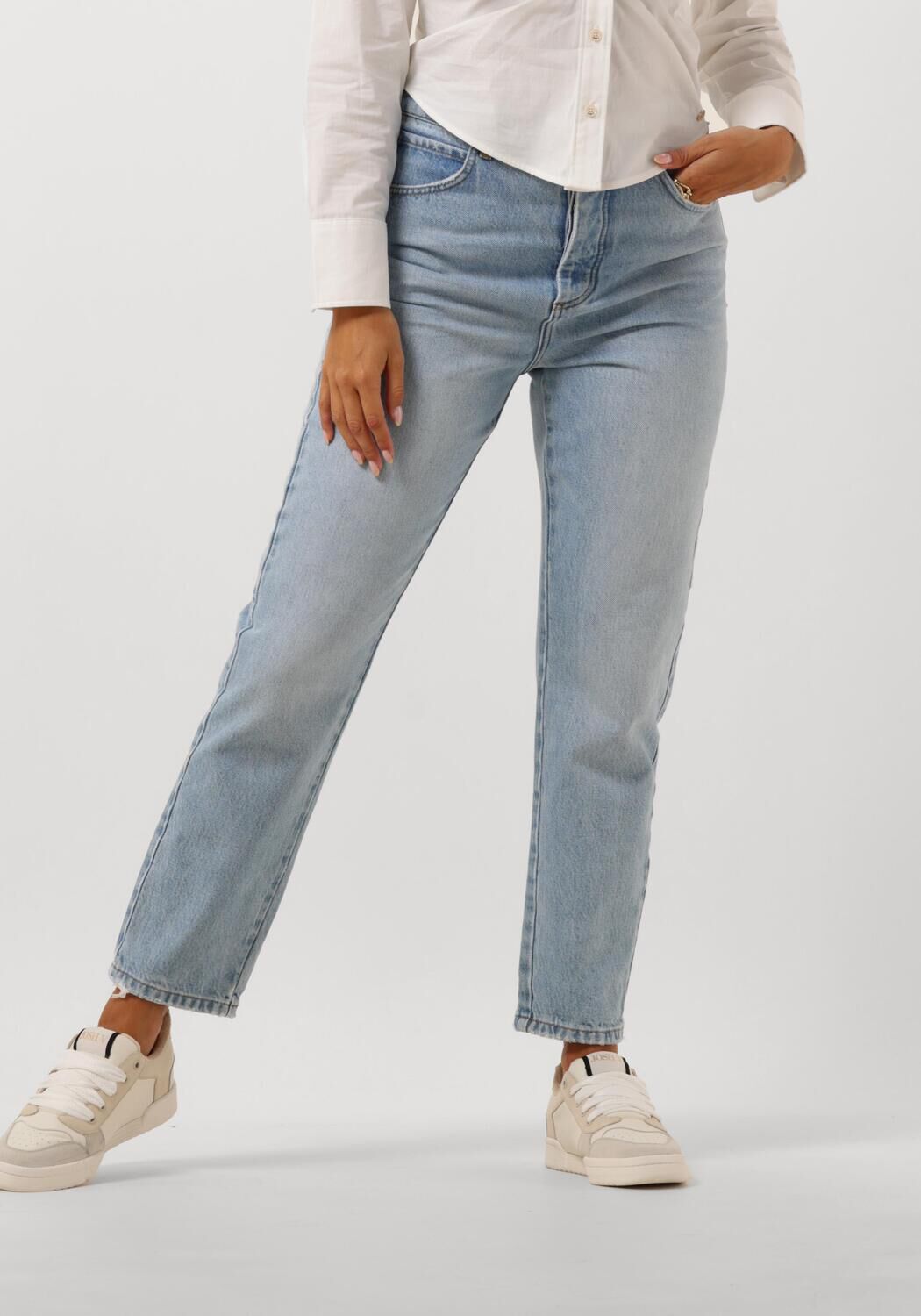 Josh V Mom Jeans Celi Blauw Blue Dames