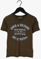 Khaki ZADIG & VOLTAIRE T-shirt X25336