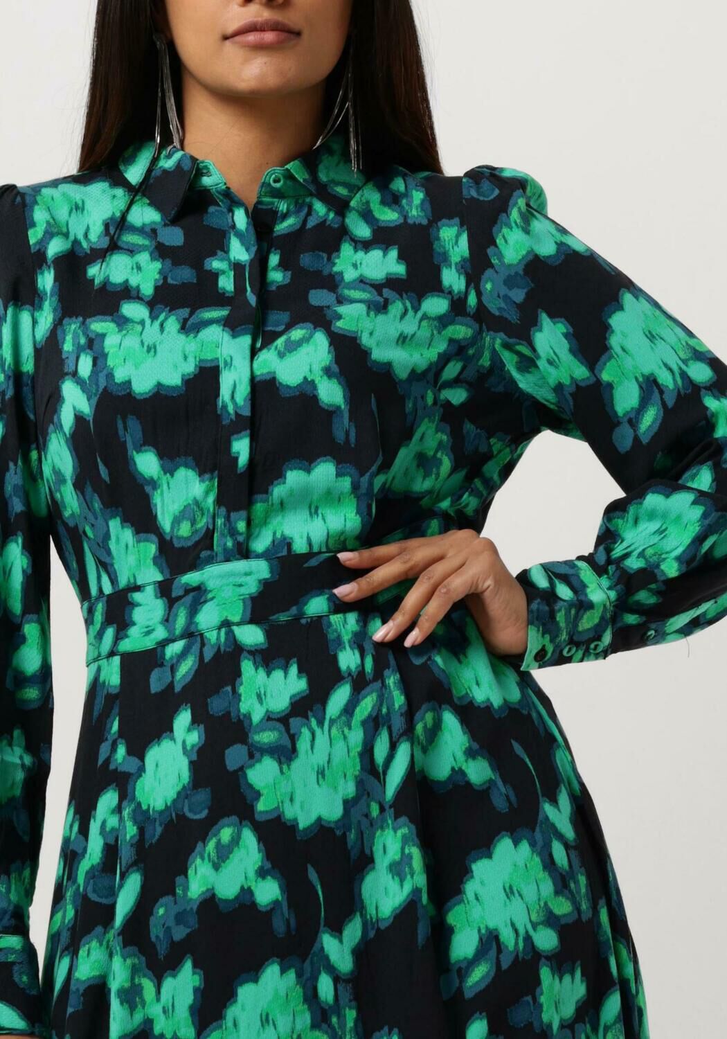 Y.A.S. Dames Jurken Yasflair Ls Long Shirt Dress S. Zwart