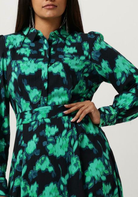 Zwarte Y.A.S. Midi jurk YASFLAIR LS LONG SHIRT DRESS S. - large