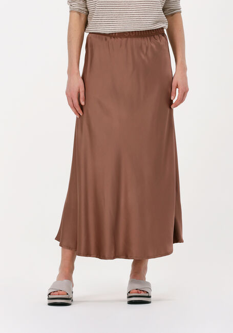 Bruine SUMMUM Midirok SKIRT SATIN - large