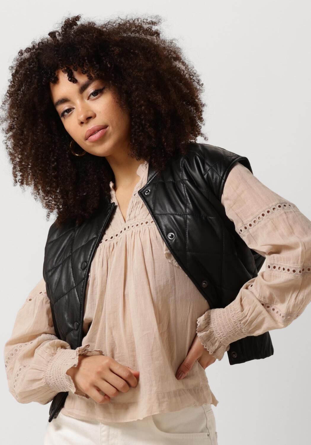 Ibana Stijlvol Zwart Gilet Black Dames
