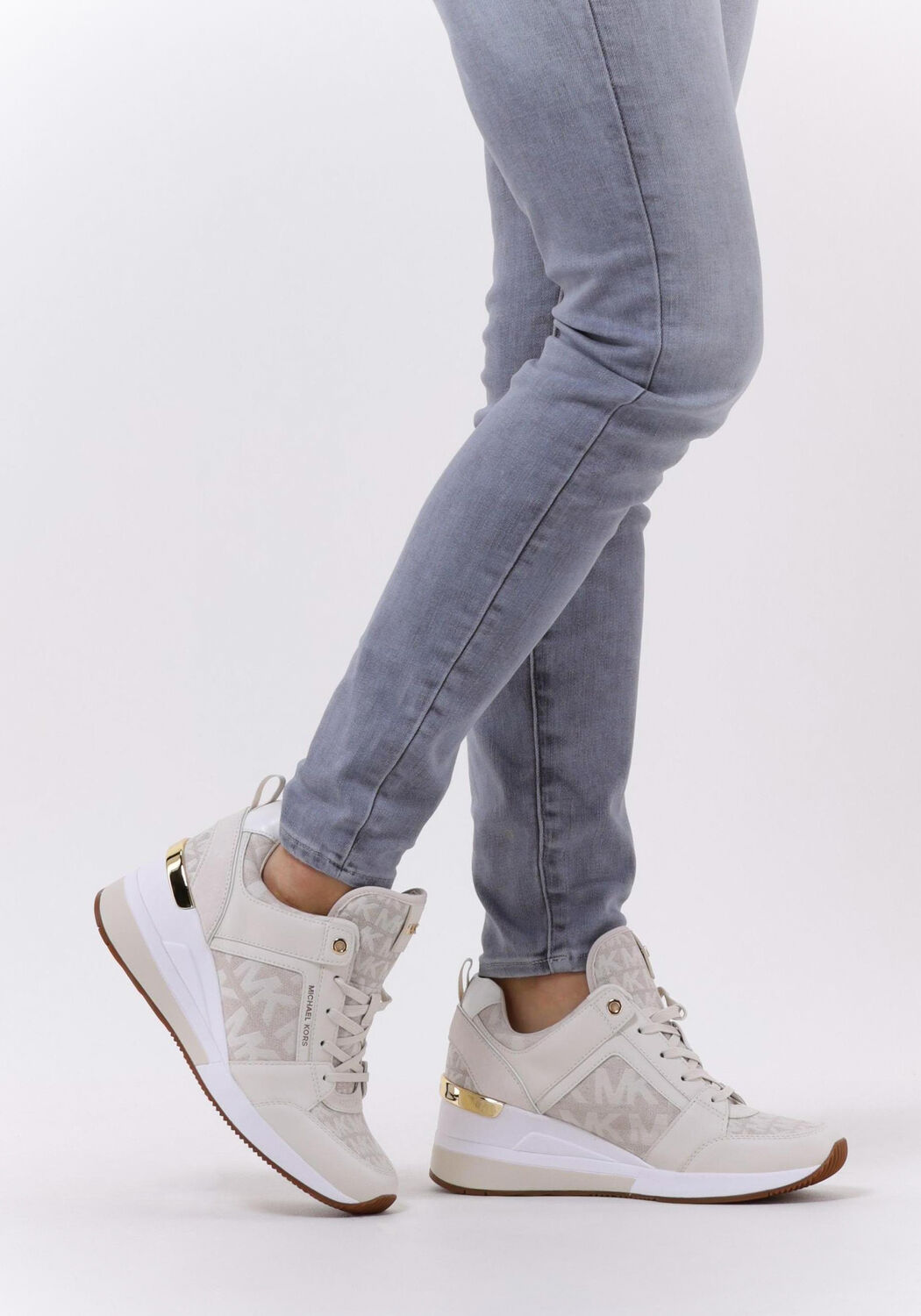 Witte MICHAEL KORS Hoge sneakers GEORGIE TRAINER - large