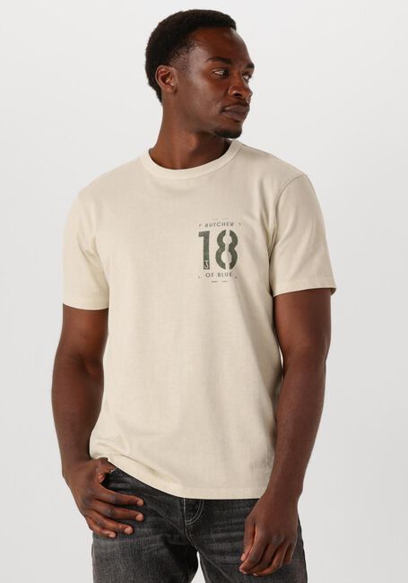Beige BUTCHER OF BLUE T-shirt ARMY 18 STENCIL TEE - large