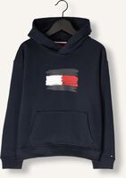 Donkerblauwe TOMMY HILFIGER Sweater FLAG HOODIE Donkerblauwe TOMMY HILFIGER Sweater FLAG HOODIE - medium