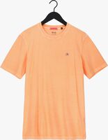 Oranje SCOTCH & SODA T-shirt GARMENT-DYED CREWNECK TEE WITH EMBROIDERY LOGO