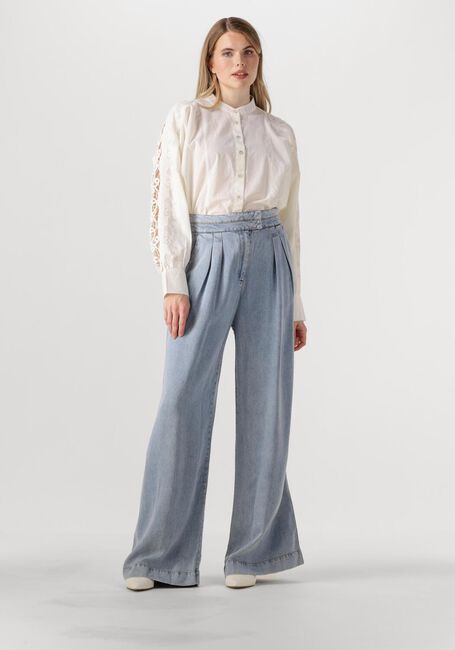 Lichtblauwe AAIKO Wijde broek FREDERIQUE TEN 520 - large