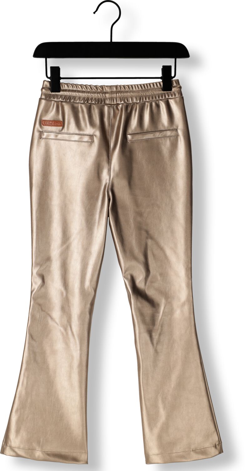 NONO Meisjes Broeken Suna Coated Flared Pants Brons