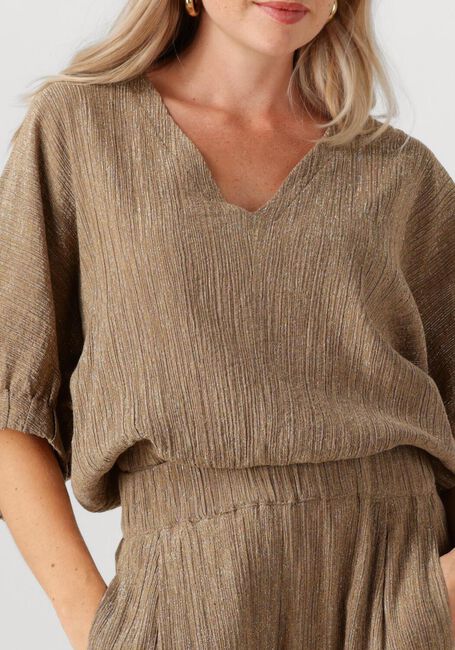 Goudkleurig BY-BAR Top MABEL LUREX BLOUSE - large