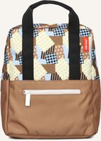 Bruine HELLO HOSSY Rugtas PATCHWORK Bruine HELLO HOSSY Rugtas PATCHWORK - medium