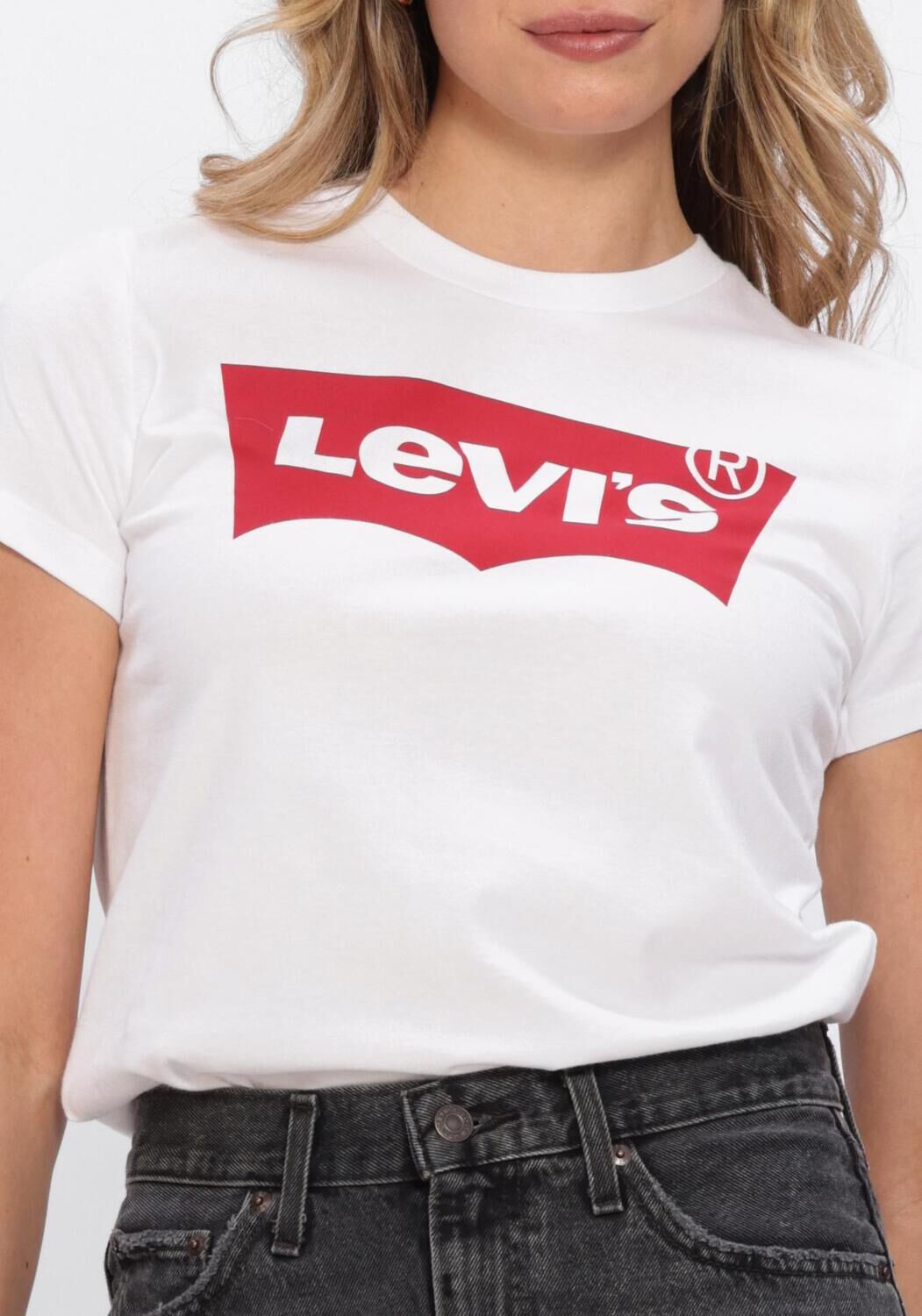 Witte LEVI'S T-shirt THE PERFECT TEE - large