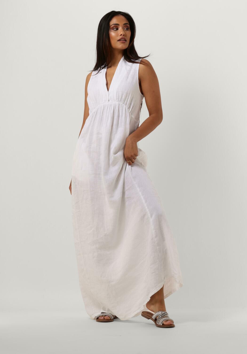 witte semicouture maxi jurk miracle